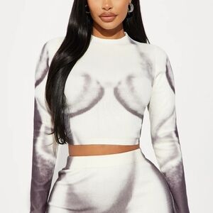 Fashion Nova 2 Piece XL Sweater Set
